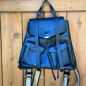 Allsaints Leather Darcy Backpack - Black